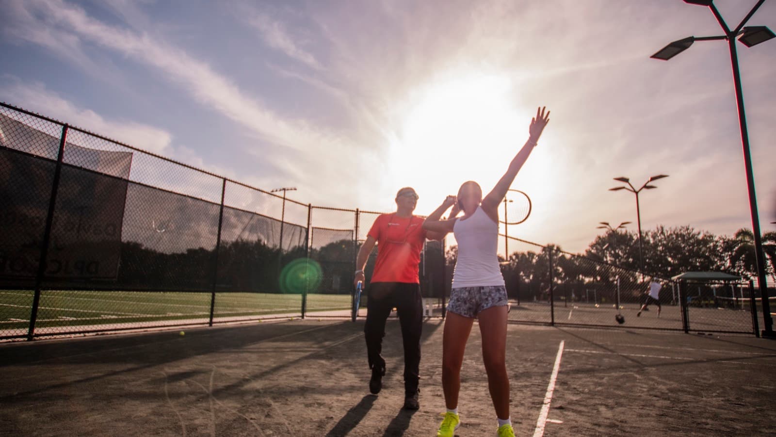 Summer Program training at Saviano High Performance Tennis